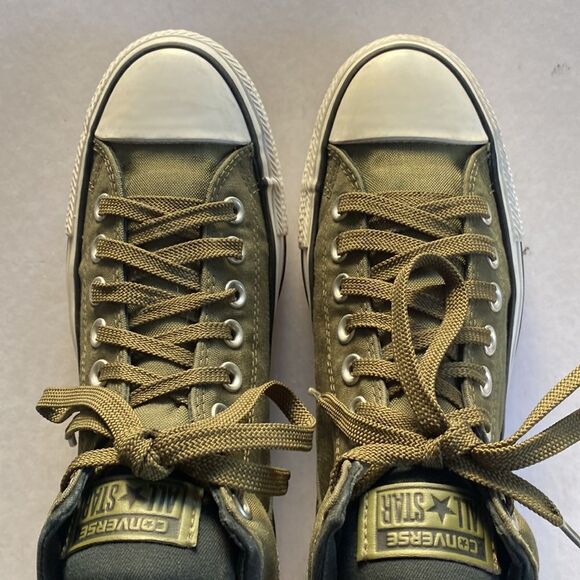 CONVERSE All Star Olive Green CORDURA Fabric Upper MidTops Size 7 Men’/9 Women - Picture 2 of 7